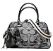 Coach Poppy Sateen Op Art Signature Pushlock Business Satchel Bag Purse 18356 Moonlight