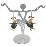 Beautiful Jack E Ohs NYC Mystical Flying Horse Charm Dangle Earrings with Abalone Shell and... by  
