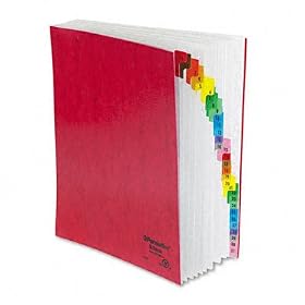 Pendaflex 11014 - Expandable Desk File, 1-31 Index, Letter Size, Acrylic-Coated PressGuard, Red