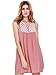 ROMWE Women's Cute Plain House Sleeveless Pleated Embroidered Dress