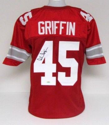 Archie Griffin Signed Ohio State University Buckeyes Jersey Tri-Star AS IS - Autographed College Jerseys