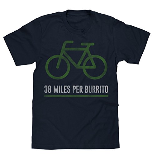38 Miles Per Burrito Bike T-Shirt|Vintage Look|Soft Fabric