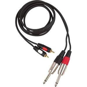 AV Link Dual RCA - 1 4 Cable, 6 Foot by
