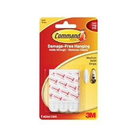 3M Command 17021P Medium Mounting Replacement Strips