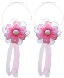 5 Dk Pink Multi Layered Daisy Flower Curtain Holder Tieback tiebacks tie backs baby girls nursery room decor