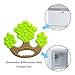 Mombella® Food Grade Soft Silicone Apple tree teether, for babies 3M+, 3 colors availanble-Green