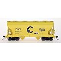 HO RTR ACF 2-Bay Centerflow Hopper, Chessie/C&O