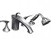 Harrington Brass Capri 64-402 Deck Tub Set with Hand Shower - 33-402