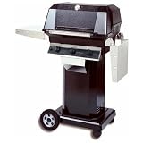 MHP Gas Grills WRG4DD Infrared Natural Gas Grill W/ SearMagic Grids On Black Cart