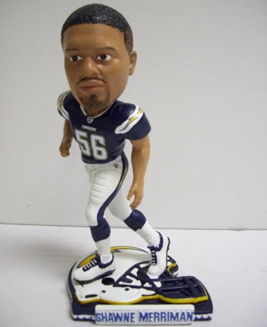 Shawn Merriman Chargers NFL Helmet Base Bobblehead