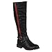 Journee Collection Womens Regular Sized and Wide-Calf Side-Zipper Knee-High Riding Boot