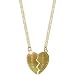 .5 X 1" Best Friends Double Necklace On 2 16" Chains In Gold