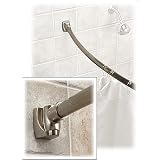 5 ft. Curved Shower Rod - Brushed Nickel by Unique Bath Products
