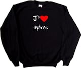 Fruit of the Loom - Sweatshirt J'aime Hyères - Noir
