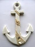 Large Anchor Wall Plaque Nautical Beach Tropical Decor - 18 Tall 12.5 Wide
