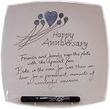 20th Anniversary Gift Square Plate