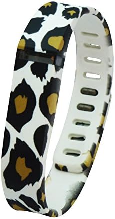 Replacement Band for Use with Fitbit Flex Activity Tracker - Animal Pattern Series - Jaguar Print - (Jaguar Gold Black)