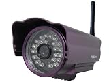 Foscam - FI8904W 6mm IR CUT Filter Caméra IP de surveillance étanche pour extérieur avec Filtre Infra-Rouge - Vision de nuit - WiFi - Violette