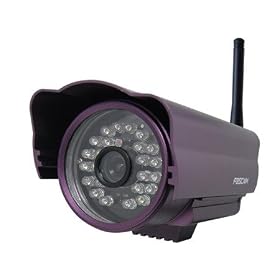 Foscam - FI8904W 6mm IR CUT Filter Cam�ra IP de surveillance �tanche pour ext�rieur avec Filtre Infra-Rouge - Vision de nuit - WiFi - Violette
