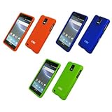 EMPIRE 3 Pack of Rubberized Hard Case Covers (Orange, Blue, Neon Green) for ....