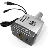 Pro Series Car Travel Power Adapter / Charger Features USB port & Standard 110v outlet w/ bonus cables for all Micro and Mini USB compatible devices (DC to AC Converter) A Portable Wall Socket for Laptop Computers and Portable DVD Players, iPods, iPhone, and Blackberry