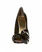 Dania Shimmer Bow Leather Pump Product Image
