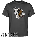 NCAA Siena Saints Charcoal Distressed Logo Vintage T-shirt