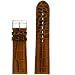 Watch Band Handmade Brown Genuine Leather Crocodile Grain 22 millimeter Tech Swiss