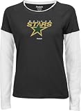 Dallas Stars Women's Logo Premier Too Long Sleeve Layered Tissue Tee - Small