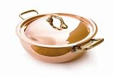 Mauviel M Heritage Round Dish with Lid 20cm 35653820