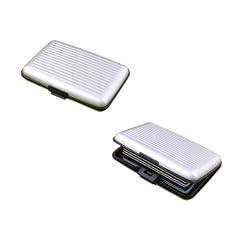 2-TECH Kreditkartenetui Alu Case Wallet Silber