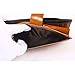 AINIMOER Women's Large Capacity Luxury Wax Genuine Leather Wallet With Zipper Pocket(Black)