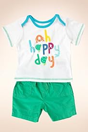 2 Piece Pure Cotton Happy Day Top & Shorts Outfit