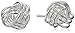 Amazon Collection Sterling Silver Loveknot Post Stud Earrings