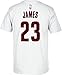 NBA Cleveland Cavaliers LeBron James #25 Men's 7 Series Name & Number Short Sleeve Tee, X-Large, White