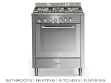Baumatic 70cm Gas Cooker 5 burner gas hob Stainless Steel