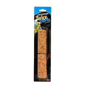 eCOTRITION Twice Treats Honeybars - Parakeet by 8 in 1