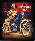 Harley-Davidson® Playin Around Embossed Tin Sign