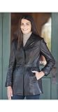 IMAGE OF Women's Monica Leather Trench Coat