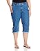 Riders by Lee Indigo Women's Plus Size Comfort Waist Cuff Capri