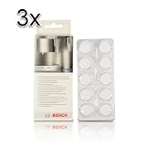 Produkt-Bild: 3x Bosch TCZ6001 ( 30 Stk. ) Reinigungstabletten f&uuml;r Kaffeevollautomaten TCA 5, TCA 6, TCA 7,
