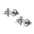 Sterling Silver Honey Bee Stud Earrings