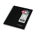 Mead Cambridge Black Hardbound Subject Notebook, Legal Rule, Letter Size, White, 96-Sheet Pad (06100)