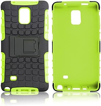 roocase Galaxy Note 4 Case - roocase [BLOK Armor] Note 4 Hybrid Dual Layer Rugged Tough Case Cover with Kickstand roocase Made for Samsung Galaxy Note 4, Green