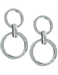 14k WHITE GOLD WOMENS EARRING LE-1394 DIAMOND 1.29CT TW
