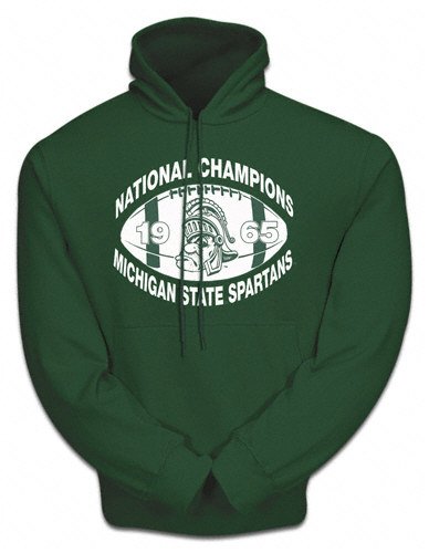 Michigan State Spartans 1965 NCAA National Champions Throwback Hooded Sweatshirt - Small