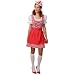 Rubies 1 3548/009 40 - Kost�m Dirndl Gr��e 40, rot