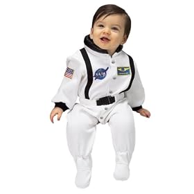 Jr. Astronaut Suit, size 6 to 12 Months (white)