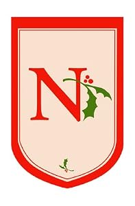 Monogram Holiday Garden Size Flag - N