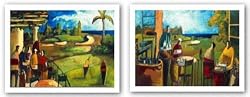 Bolsa con Palos-Vista al Hoyo Set by Didier Lourenco 10"x7.25" Art Print Poster